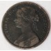 GREAT BRITAIN UK 1868 . ONE 1 PENNY . VARIETY . DOTS IN DATE